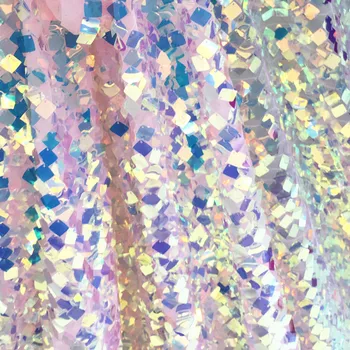 

New Symphony Square Frame Sequin Cloth Fabric Dress Clothing Wedding Shooting Background Material