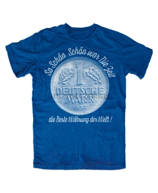 Deutsche Mark Beste Wahrung Der Welt T Shirt Blau Geld 1 Dm T Shirts Aliexpress