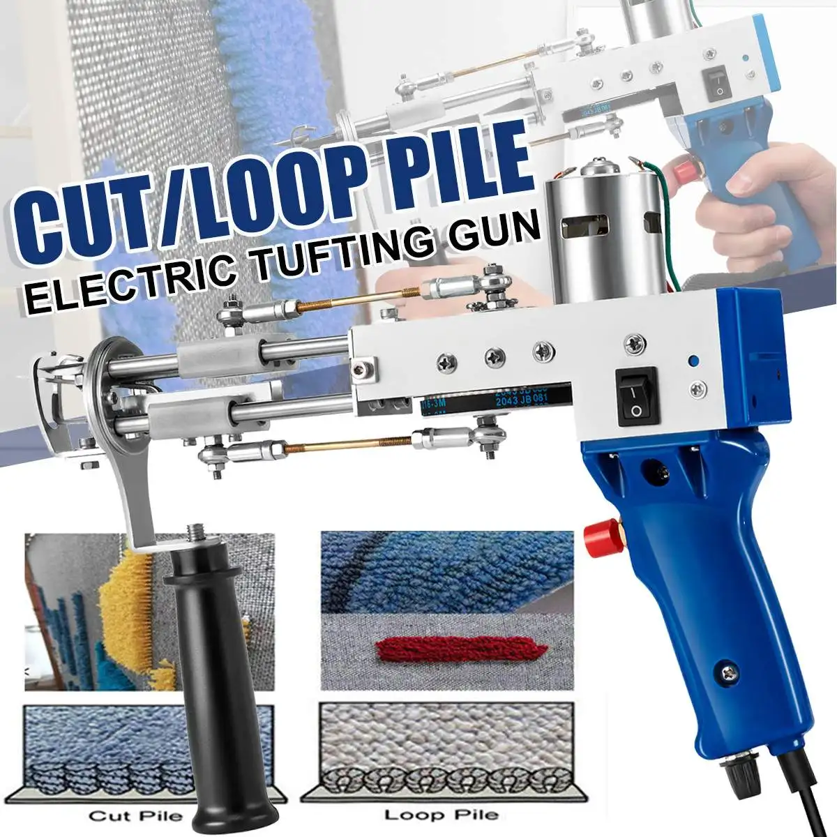 Electric Carpet Tufting Gun Hand Gun Carpet Weaving Flocking Machines
