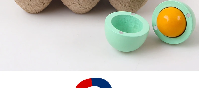 Дерево Diy креативное магнитное моделирование цветное яйцо утка яйцо деревянный детский игровой дом набор игрушек