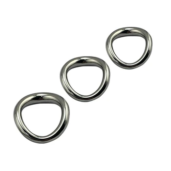 Stainless steel penis bondage lock cock Ring Heavy Duty male metal Ball Scrotum Stretcher Delay ejaculation BDSM Sex Toy men 3