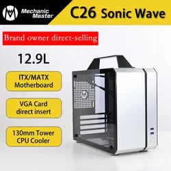 Étui d'ordinateur Portable multifonctionnel, mécanique Master C26, ondes sonores, pour ITX/MATX 