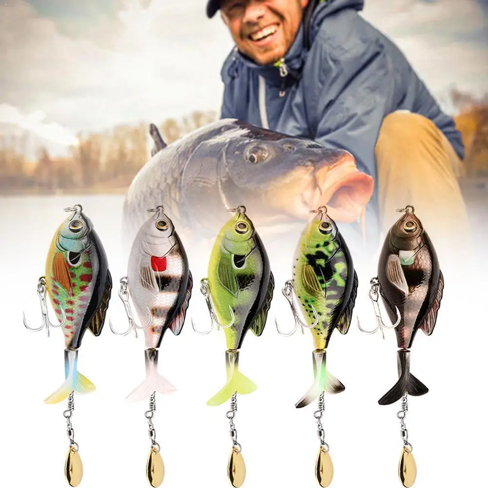 

9.5cm/16.9g Fishing Lure Rotating Tail Propeller Rotate Bait Tools Tail Accessories Fish Fishing Hooks H0B1