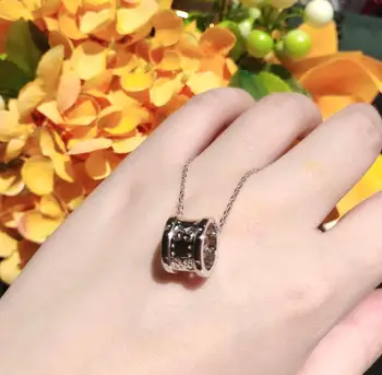 

S925 Sterling silver Necklace Woman Luxury brands Sign of the soul Original Letter hollow necklace Valentine's Day gift