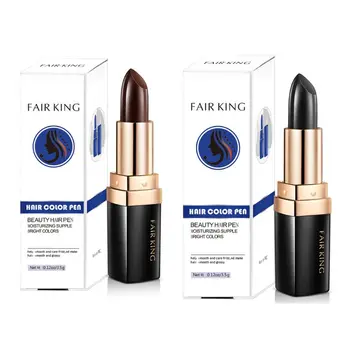 

Professional Temporary Hair Color Pen Chalk Lipstick Non-toxic Dyeing No Mess Cover Natural Beauty Makeup Tool