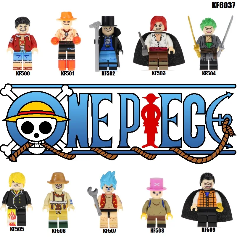 

KF6037 Single Sale One Piece Series Monkey D. Luffy Portgas.D. Ace Sabo Shanks Collection Building Blocks For Children Gift Toys