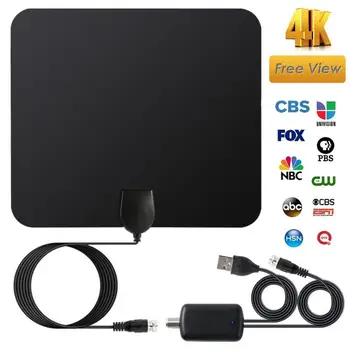 

100 mile receiving range ATSC Digital TV Antenna Indoor HDTV HD TV Antenna 100 Mile Range Signal Enhancement Amplifier