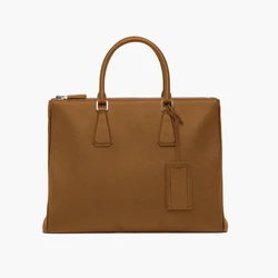 Man Bag Leather Texture Man Bag Business Bag Briefcase One Shoulder Crossbody Bag Large Capacity Commuter Computer Bag