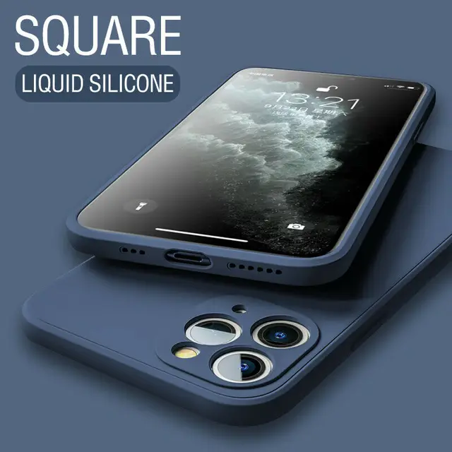 UTOPER Square Liquid Silicone Case For iPhone 11 12 Pro Max Mini Full Protector Case For iPhone XS MAX XR X 7 8 PLUS SE2 Cover 2