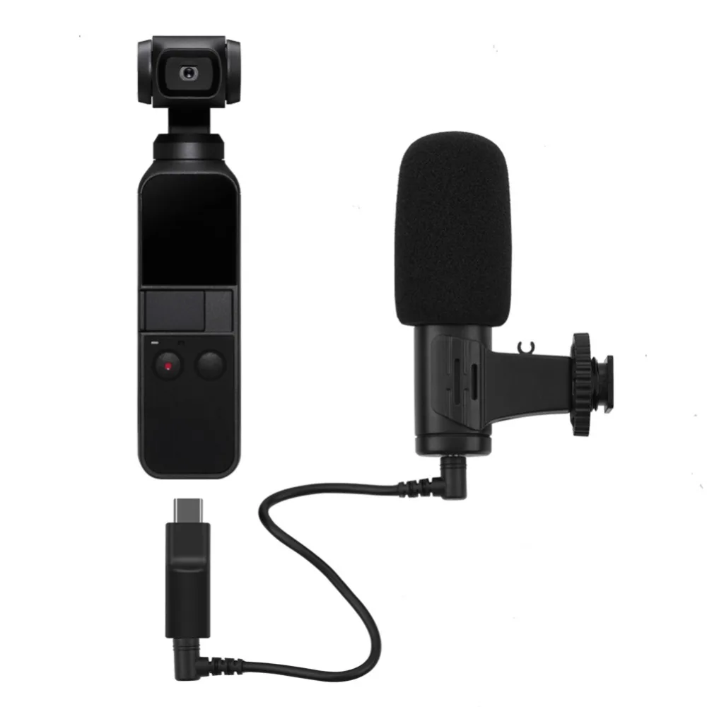 Для DJI Osmo Pocket 3,5 мм аудио адаптер Поддержка внешнего 3,5 мм микрофон для DJI Osmo Карманный адаптер
