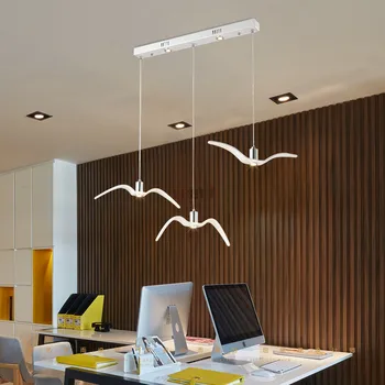 

Birds pendant lights vintage lamp resin bird fabric lampshade for kitchen lighting Study dining room retro loft pendant lamp