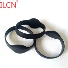 125 кГц ID RFID водонепроницаемый браслет силиконовый брелок EM4100 TK4100 ремешок только для чтения без печати черный тег контроль доступа 1