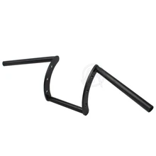 Черный 22 мм на заказ Z бар откатный мотоцикл широкий руль мотоцикла универсальный для Honda Harley Chopper Bobber Softail Dyna кафе гонщик