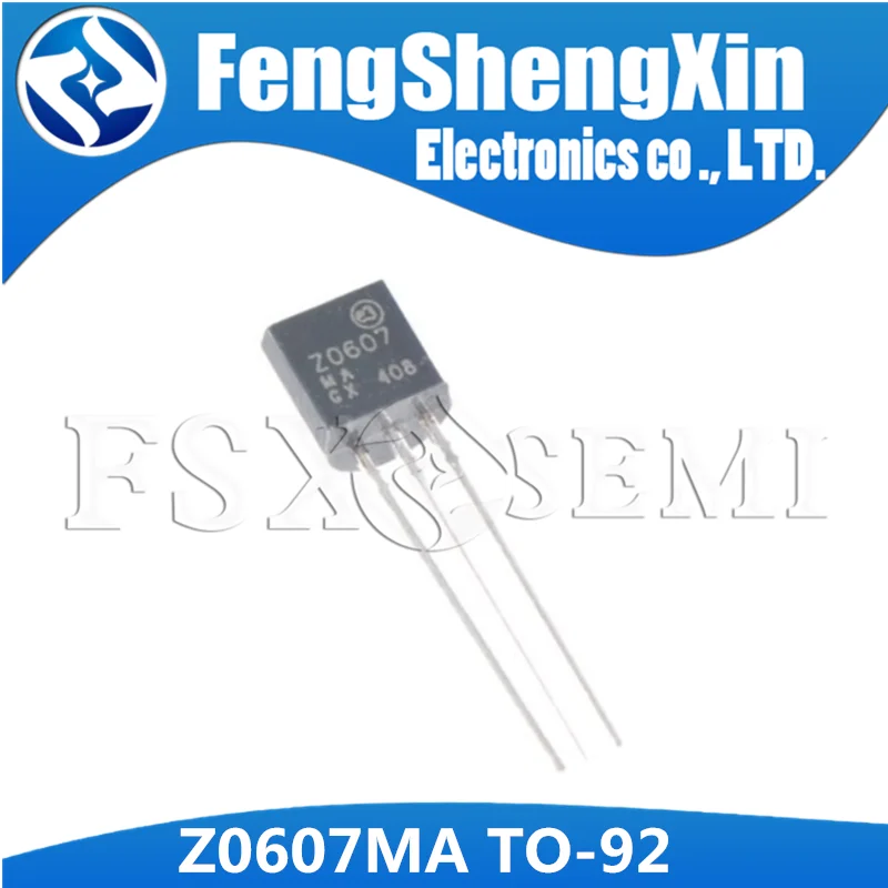 20 50 pçs/lote Novo Z0607 Z0607MA TO 92 TRIAC 0.8A/600Vtriac 8ac c