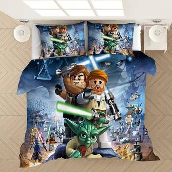 

Film Star Wars Bedding Set Bedroom Decor Boys Men Gift Hypoallergenic Quilt Cover 1PC Duvet Cover with Pillowcase Dropship