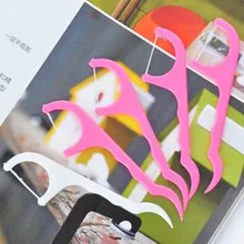 Новинка 100 шт. стоматологический Стик для зубной нити межзубная щетка зуб палочки s Flosser pick SCI88