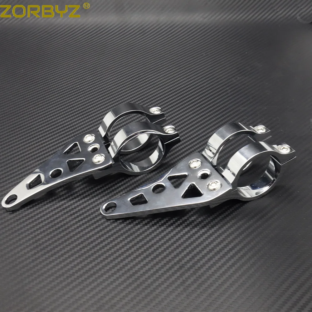 ZORBYZ мотоцикл хром 41 мм алюминиевый кронштейн фары вилка поворотное сигнальное крепление зажимы для Harley Кафе Racer на заказ