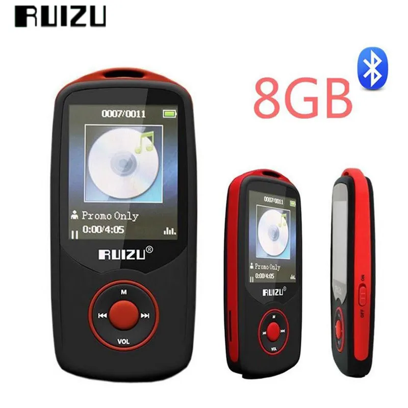 Оригинальный Mp3 плеер RUIZU X06 Bluetooth 8 Гб TFT 1 &quotЖК экран без потерь Диктофон FM Hifi мини