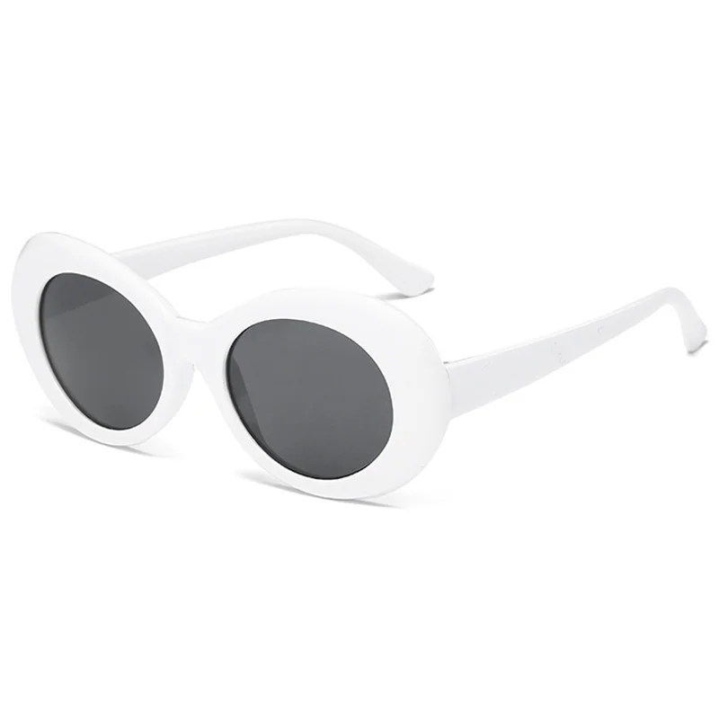Polarized Sunglasses Kurt Cobain Retro Oval Sunglasses Man Vintage Fashion Brand Sun Glasses Classic White Black Lentes De Sol Mujer polarized sunglasses steampunk sunglasses semi rimless sunglasses sports sunglasses