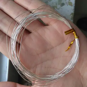 

925 sterling silve wire accessories for jewelry soft smooth 0.4mm thin diy handmade decoration argent link filigree stuff new 1m