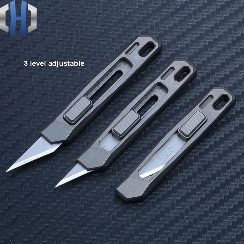 Titanium Alloy/Damascus Mini Knife EDC Multifunction Portable Keychain