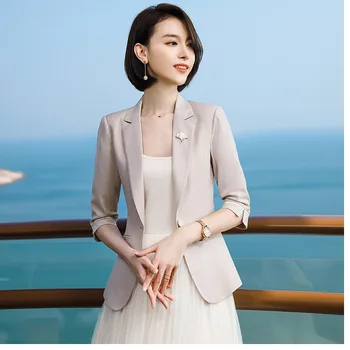 

Leisure Suit Female Coat Joker 2020 Autumn Slim Fit Waist Temperament Suit Chao Xxn20991