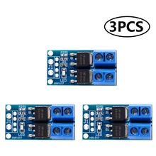 3 pces dc 5-36v 400w dupla de alta potência mos efeito de campo transistor gatilho interruptor driver placa de controle pwm wwitch eletrônico