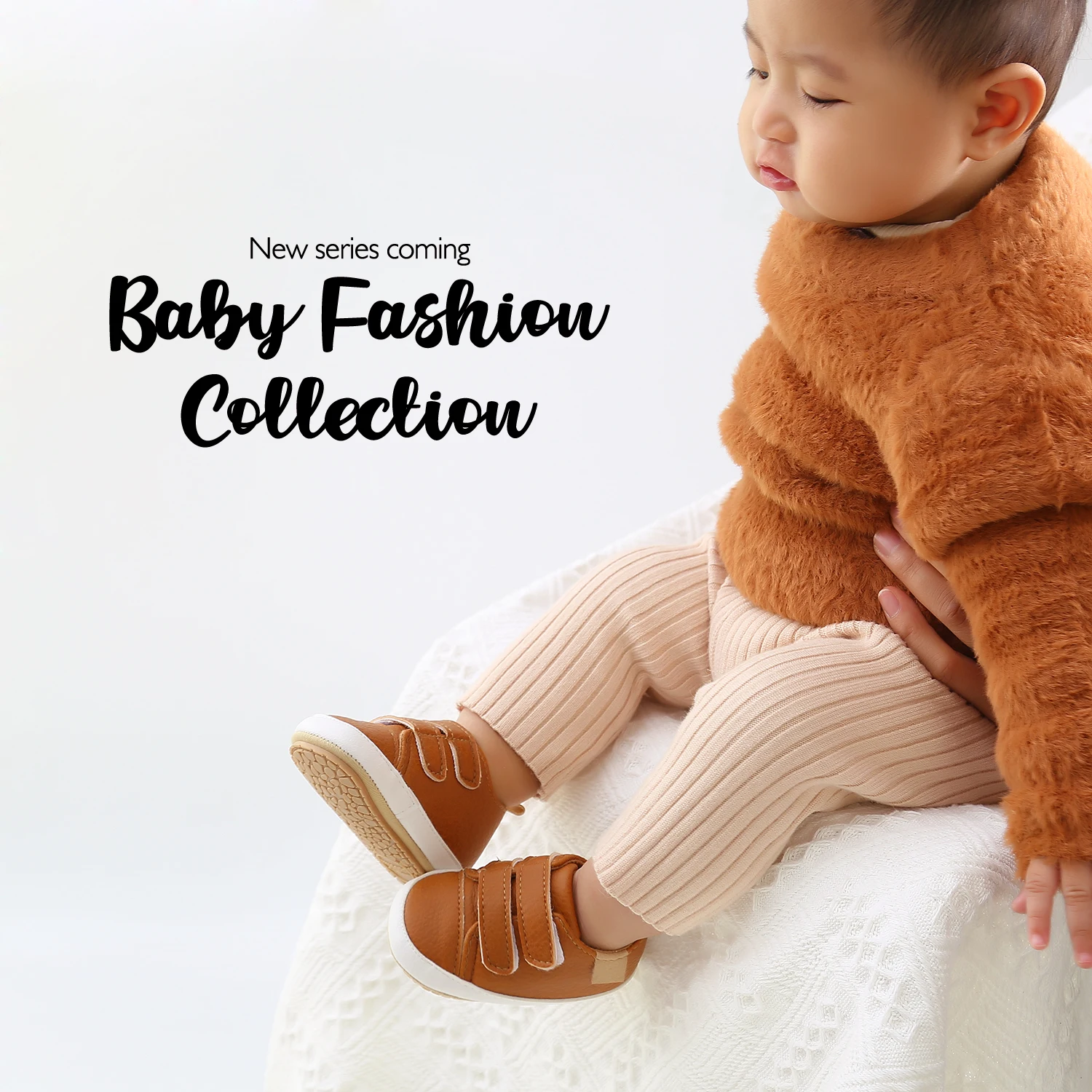 Zapatos de cuero Unisex para bebés recién nacidos de 0 a 18 meses, Calcetines antideslizantes para caminar, con gancho y lazo, sujeciones decoración, zapatillas para niños