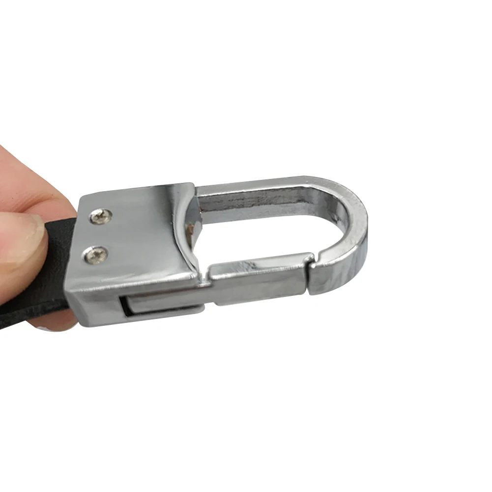 Новое красивое кольцо для ключей черный кожаный ремешок брелок для кармана с кольцом брелок для ключей коробка для хранения товаров аксессуары подарок