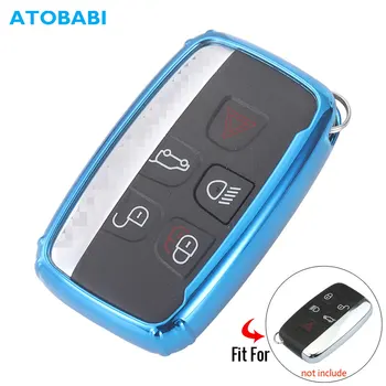 

TPU Car Key Case For Land Rover LR4 Discovery LR2 Range Rover Sport Evoq Auto Remote Fob Cover Keychain Protector Bag Accessory