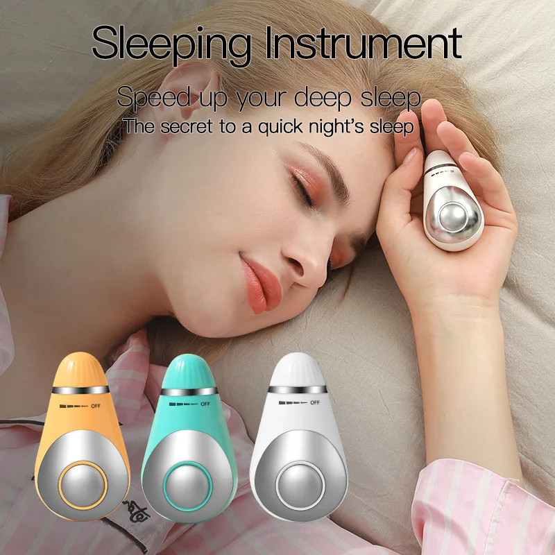 TRENDING! USB Charging Hand grip style Microcurrent Sleep Holding Sleep Aid Instrument Pressure Relief Sleep Device Massager and Relax