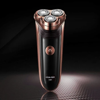 

3d men shaver electric washable heads with Washable triple-heads 3D Floating Heads Electric Shaver