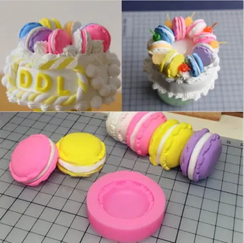 

3D Macaron Macaroon Silicone Mould Chocolate Cake Decor Bake Icing Fondant Mold Kitchen Baking Decorating Cake Tools