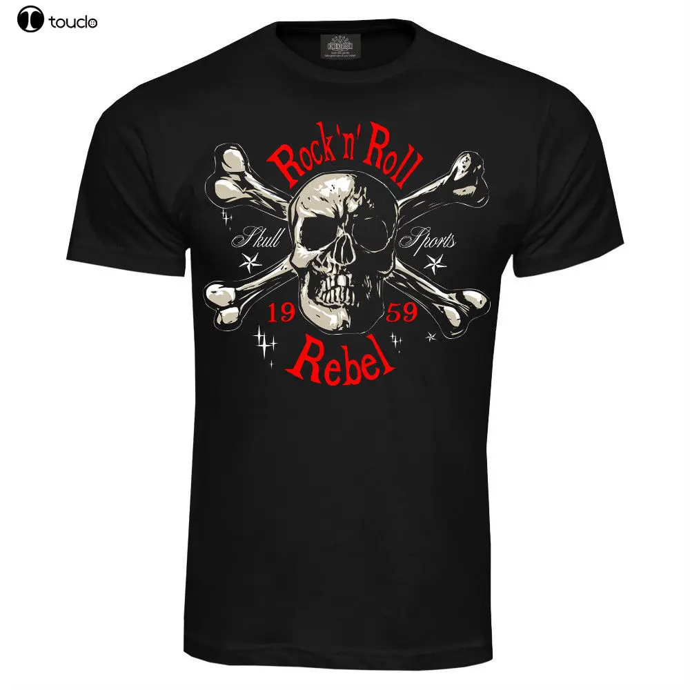 2019 Nuove Magliette Da Uomo T-Shirt Rock'N Roll Oldschool Rockabilly Dragster Us Cars V8 Hotrod Top Tshirt Homme