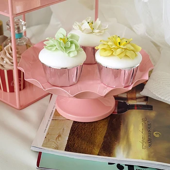 

1Pc Iron Art Cake Stand Pastry Dessert Tray Cake Display Stand Party Supply Wrought Iron Cake Stand Dessert Table Decoration