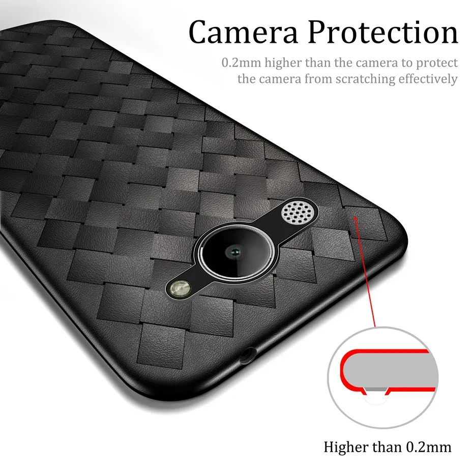 Чехол для задней панели Huawei Y3 2017 силиконовый кожаный защитный чехол из ТПУ
