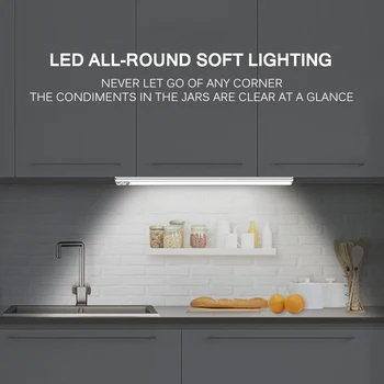 

68 LED Energy Saving Auto Motion Sensor PIR Cabinet Lights 40cm Dimmable Kitchen Bedroom Wardrobe Indoor Stair Wall Lamp