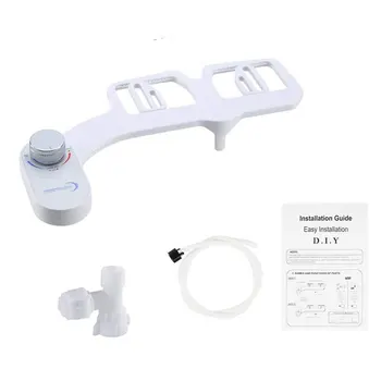 

Smart Toilet Cover Butt Washer ABS Self-Cleaning Single Cold And Single Spray Nozzle Bidet Body Cleaner 1 Set