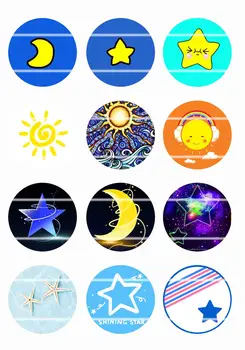 

Handmade Colorful picture Round Glass Cabochons Refrigerator magnet for Necklace Decoration and Phone Chain Accessaries317