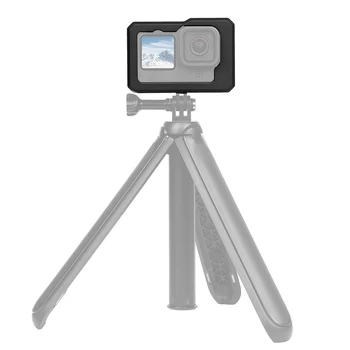 

Dual Cold Shoes Protective Shell Black Portable Housing Cage Mic Light Stand Microphone Adapter Action Camera For Gopro Hero 9