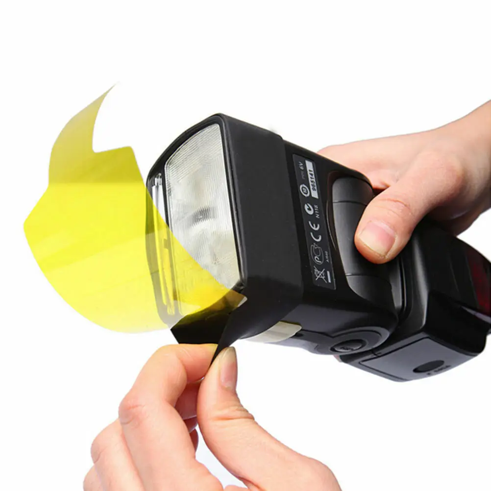20 штук синхроконтакта разъем для внешней вспышки типа Цвет гелевые Фильтры объектива Цифрового Фотоаппарата Canon Камера фотографического гелевых фильтров Вспышка Speedlite Speedlight