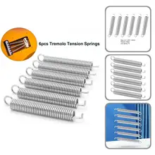 Ressort de guitare électrique en métal à haute élasticité, pièces de rechange, ressort de Tension de guitare, 6 pièces/ensemble 