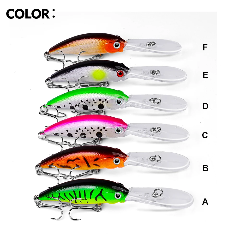 PROBEROS 1PCS Minnow Fishing Lures 10cm-8g Floating Hard Baits