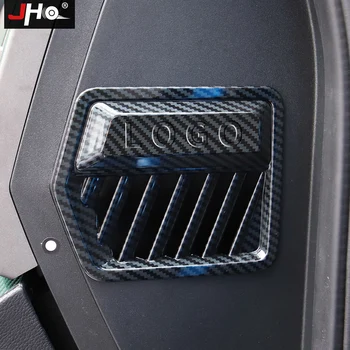 

JHO ABS Carbon Grain Dashboard Side Vent Outlet LOGO Overlay Cover Trim for Ford F150 2015-2020 Raptor 2019 2018 Car Accessories