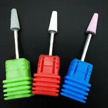 Керамический сверло для ногтей, Электрический фреза для ногтей, для маникюра, педикюра, аксессуары для дизайна ногтей, инструмент для удаления лака для ногтей