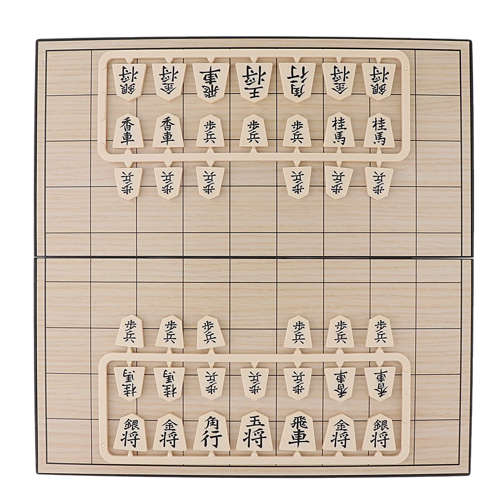Полная пластиковая складная доска Shogi и набор деталей японские шахматы