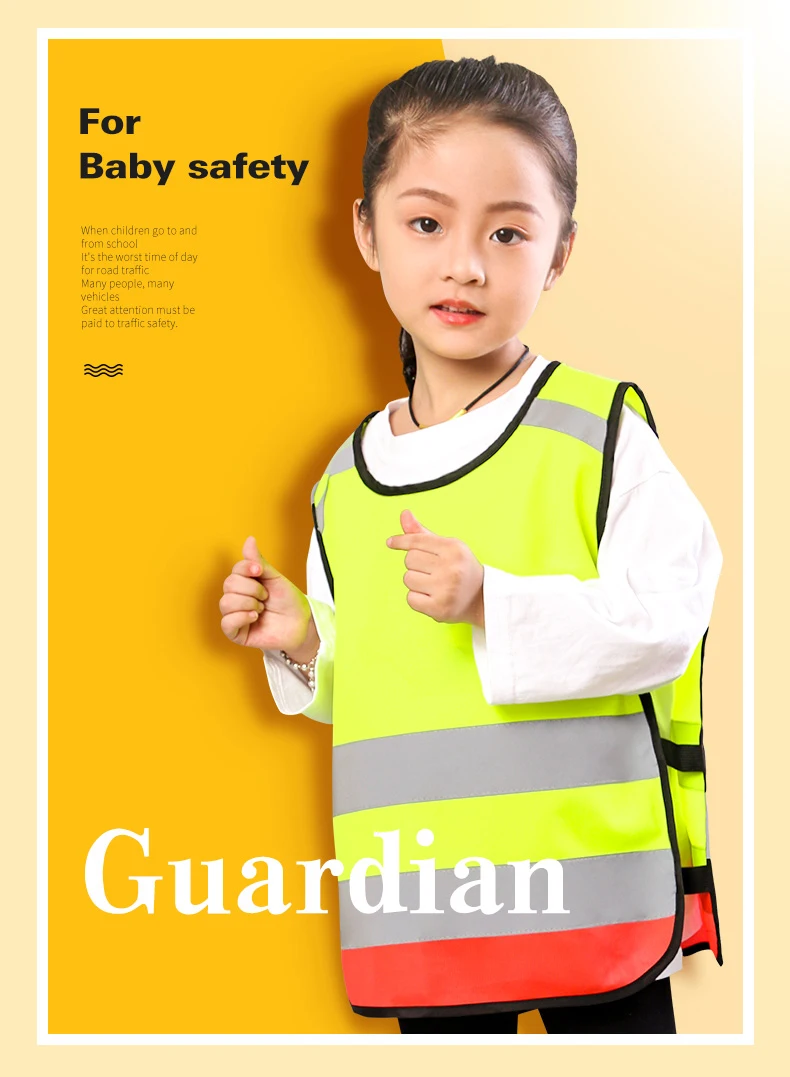 Safety Vest Kids hi vis Vest School Uniform Vest Reflective Vest for