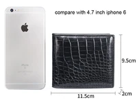 High Grade Crocodile Leather Business Men Wallet bag Fashion High Capacity Man Crocodile Skin wallet Short Multi Card  Purse 50 2