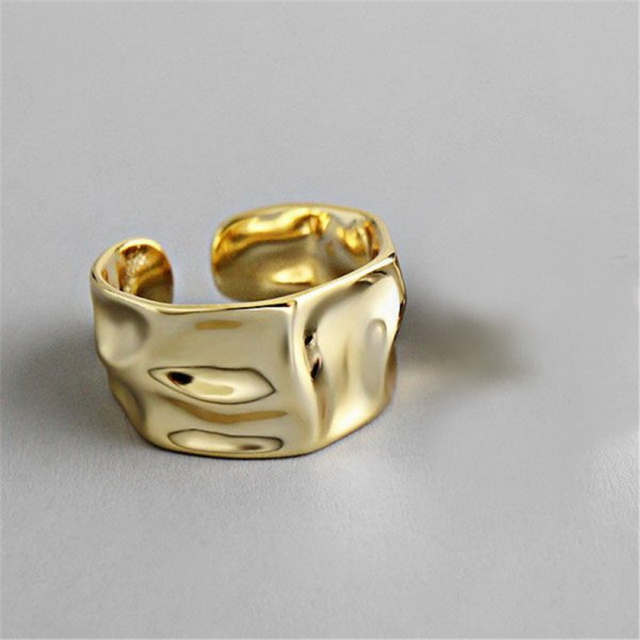 Silver Color Metal Punk Geometric Open Rings Design Finger Rings for Women Men Minimalist Fashion Party Jewelry Gifts