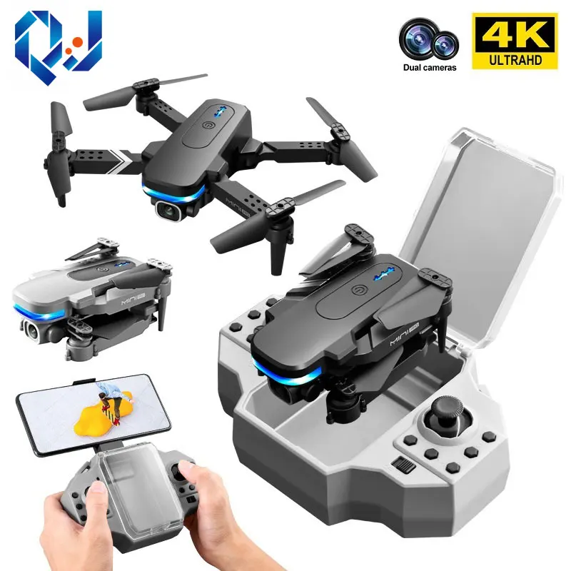 QJ 2021 Новый мини-Дрон KY910 с двойной камерой 4K HD Широкий угол Wi-Fi FPV Профессиональный